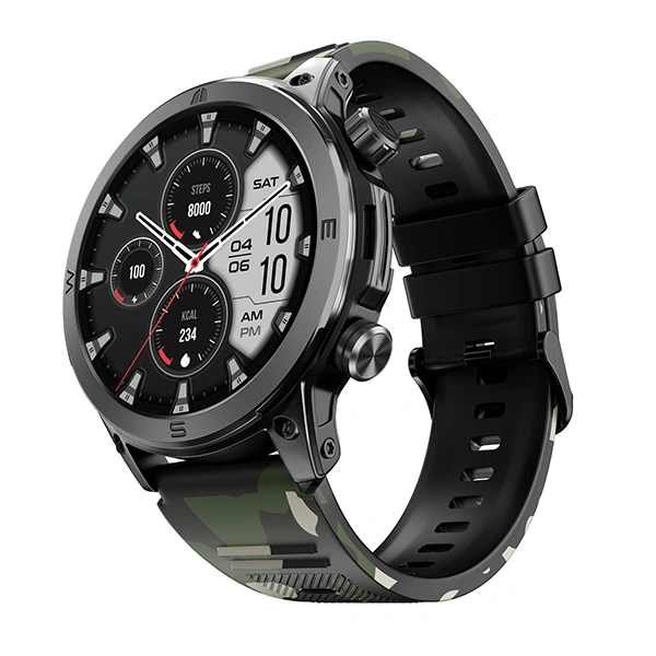 Noise Endeavour Rugged Design 1.46 AMOLED Display Smart Watch - Camo Black - Camo Black