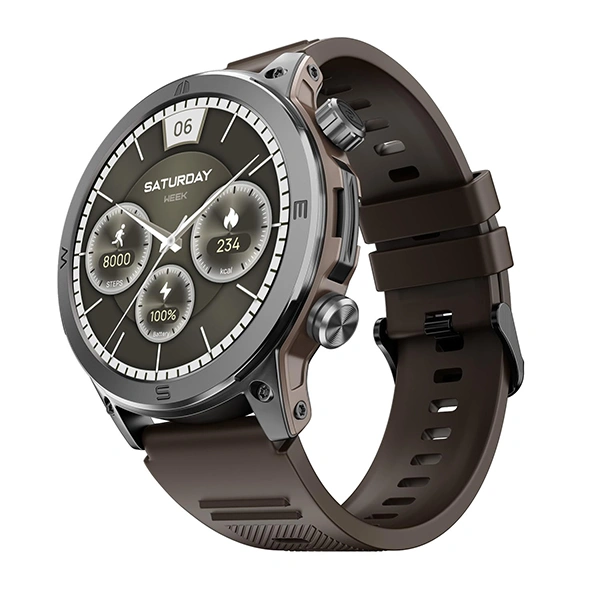 Noise Endeavour Rugged Design 1.46 AMOLED Display Smart Watch - ‎Vintage Brown - ‎Vintage Brown