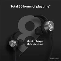 Noise Flair Bluetooth Neckband Earphone - Carbon Black - Carbon Black