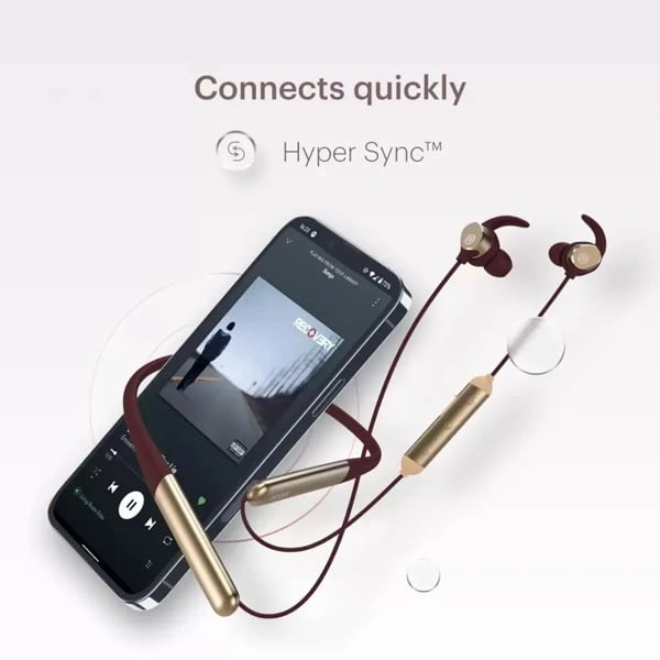 Noise Flair XL Bluetooth Wireless Neckband - Red - Red