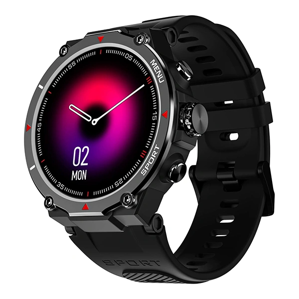 Noise Force Rugged & Sporty Bluetooth Calling Smart Watch - Jet Black - Jet Black
