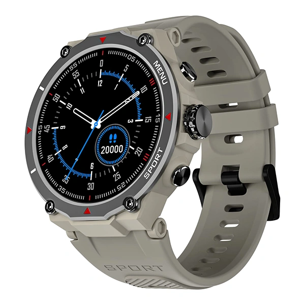 Noise Force Rugged & Sporty Bluetooth Calling Smart Watch - Misty Grey - Misty Grey