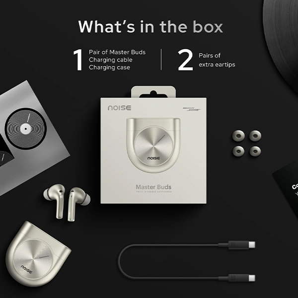 Noise Master Buds In Ear Bluetooth Earbuds - Titanium - Titanium