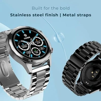 Noise Mettalix 1.4" HD Display with Metallic Straps Smart Watch - Elite Silver - Elite Silver