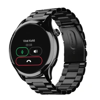 Noise Mettle 1.4'' display, Stainless Steel finish with Metal Strap, Bluetooth Calling Smartwatch - Elite Nickel - Elite Nickel