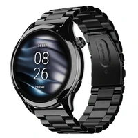 Noise Mettle 1.4'' display, Stainless Steel finish with Metal Strap, Bluetooth Calling Smartwatch - Elite Nickel - Elite Nickel