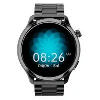 Noise Mettle 1.4'' display, Stainless Steel finish with Metal Strap, Bluetooth Calling Smartwatch - Elite Nickel - Elite Nickel