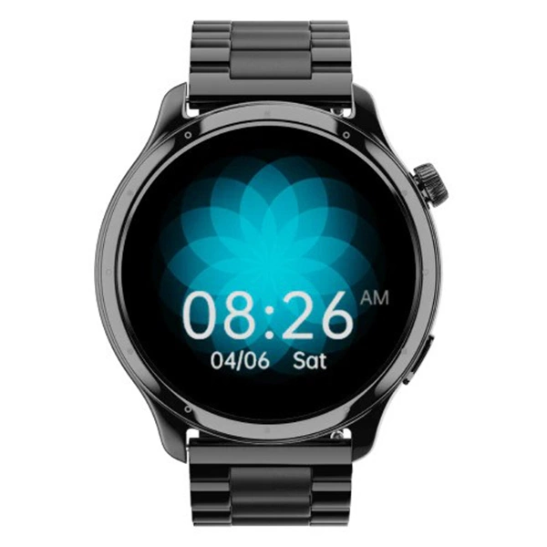 Noise Mettle 1.4'' display, Stainless Steel finish with Metal Strap, Bluetooth Calling Smartwatch - Elite Nickel - Elite Nickel