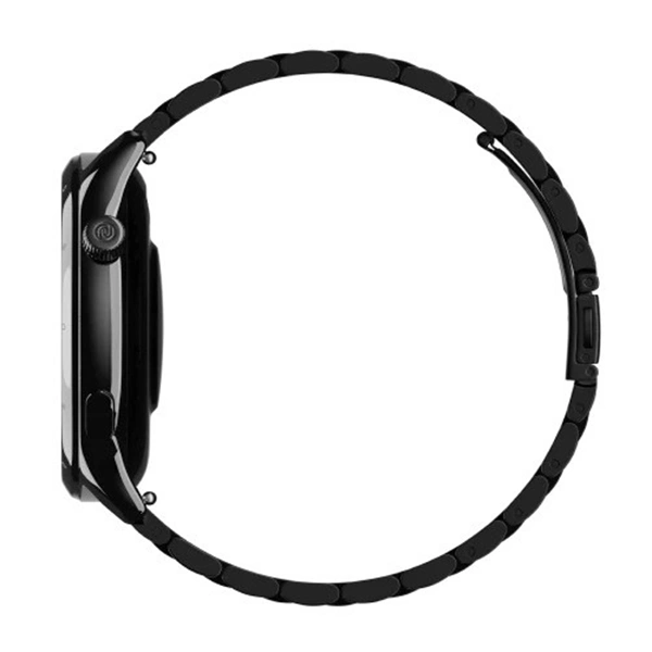 Noise Mettle 1.4'' display, Stainless Steel finish with Metal Strap, Bluetooth Calling Smartwatch - Elite Nickel - Elite Nickel