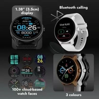 Noise NoiseFit Curve BT Calling Smartwatch - Silver Grey - Silver Grey
