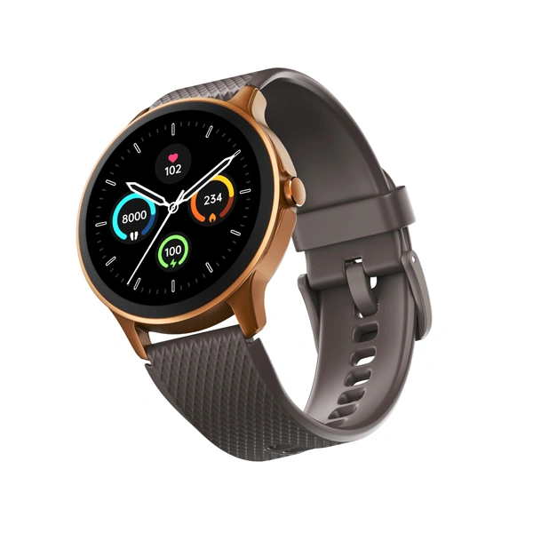 Noise NoiseFit Curve BT Calling Smartwatch - Vintage Brown - Vintage Brown