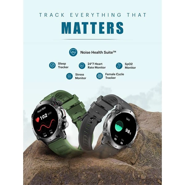 Noise NoiseFit Shield Smartwatch - Black - Black