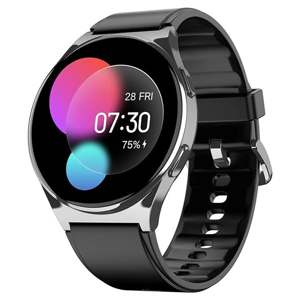 Noise Nova 1.46" AMOLED Display with in-Built Bluetooth Calling Smart Watch - Classic Black - Classic Black
