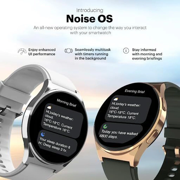 Noise Nova 1.46" AMOLED Display with in-Built Bluetooth Calling Smart Watch - Classic Black - Classic Black