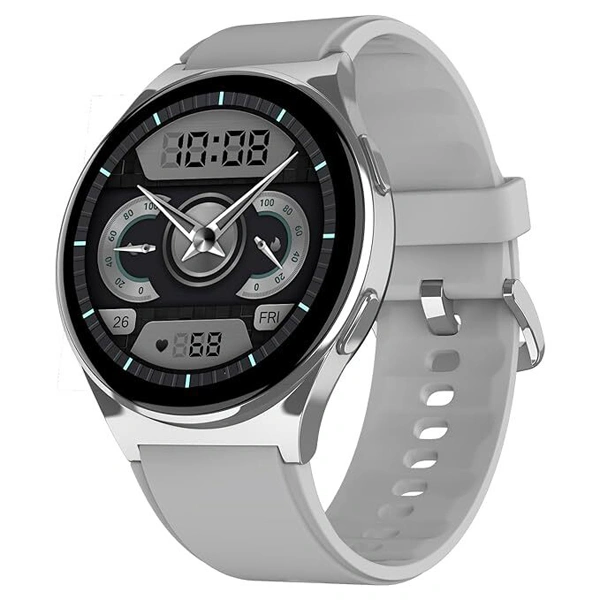 Noise Nova 1.46" AMOLED Display with in-Built Bluetooth Calling Smart Watch - Silver Grey - Silver Grey