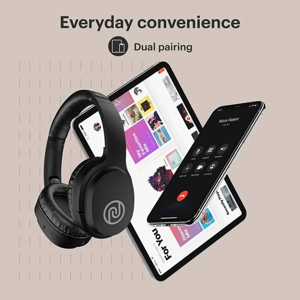 Noise One Wireless Bluetooth Headphone (Soft Black)