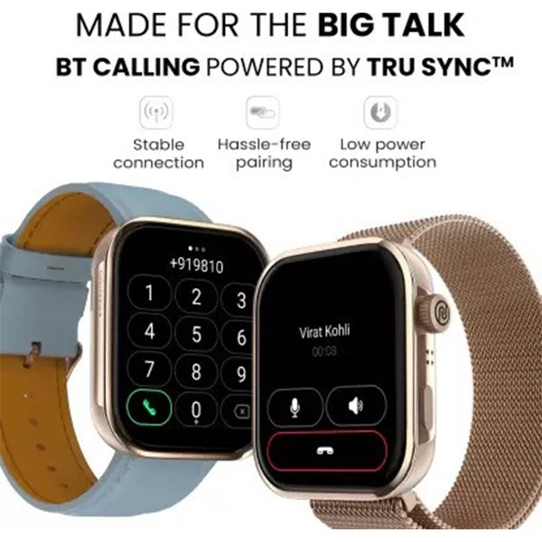 Noise Pro 5 1.85 AMOLED Always-on Display, DIY Watch face, SoS Technology, BT Calling Smartwatch