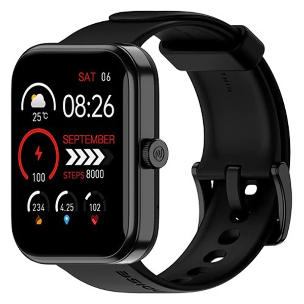 Noise Pulse 2 Max Bluetooth Calling Smart Watch - Jet Black - Jet Black