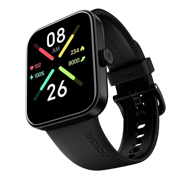 Noise Pulse Go Buzz Smart Watch with Advanced Bluetooth Calling - Jet Black - Jet Black