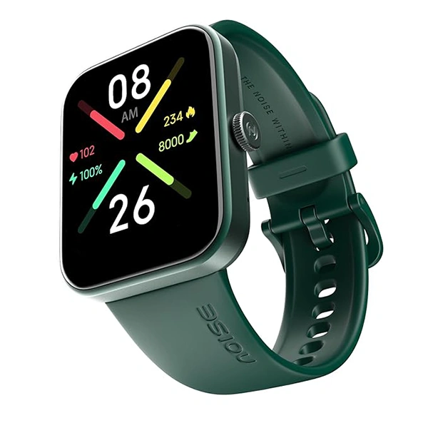 Noise Pulse Go Buzz Smart Watch with Advanced Bluetooth Calling - Olive Green - Olive Green