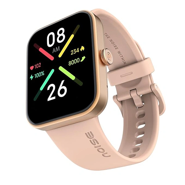 Noise Pulse Go Buzz Smart Watch with Advanced Bluetooth Calling - Rose Pink - Rose Pink
