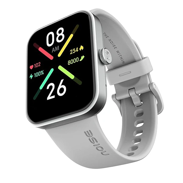 Noise Pulse Go Buzz Smart Watch with Advanced Bluetooth Calling - Misty Grey - Misty Grey