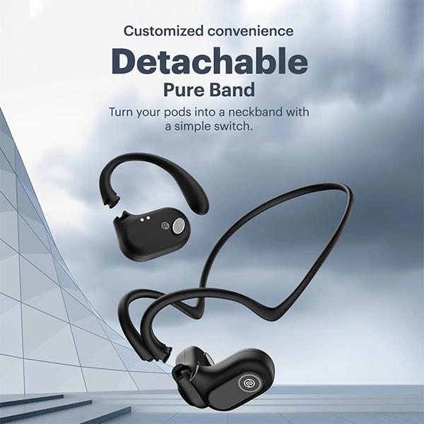 Noise Pure Pods Wireless Open Ear Earbuds - Power Black - Power Black