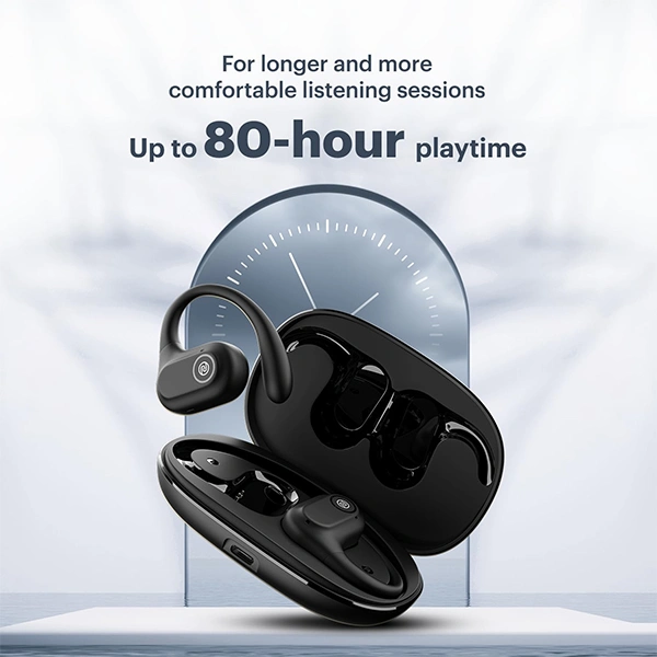 Noise Pure Pods Wireless Open Ear Earbuds - Power Black - Power Black