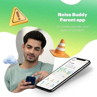 Noise Scout Kids Smartwatch with Assisted GPS Tracking - Black - Black