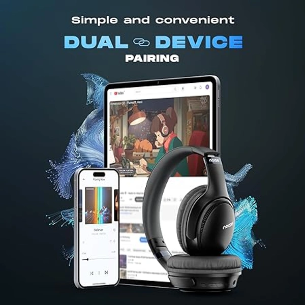 Noise Three Wireless Headphone with 70 Hours Playtime - Space Blue - Space Blue