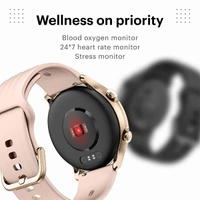 NoiseFit Agile Smartwatch with Coloured Bezels - Robust Black - Robust Black