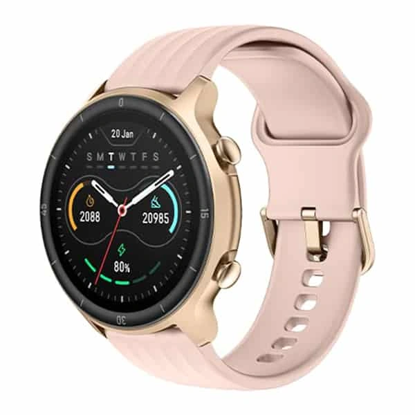 NoiseFit Agile Smartwatch with Coloured Bezels - Rose Pink - Rose Pink