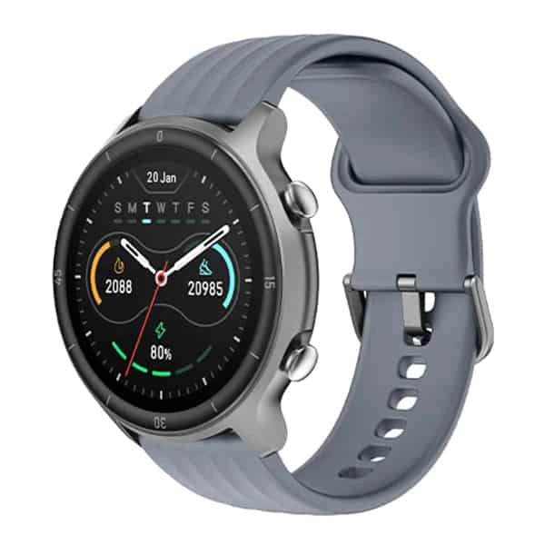 NoiseFit Agile Smartwatch with Coloured Bezels - Silver Grey - Silver Grey
