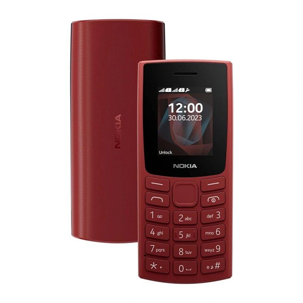 Nokia 105 4G Dual SIM Keypad Mobile Phone with Wireless FM Radio - Red - Red