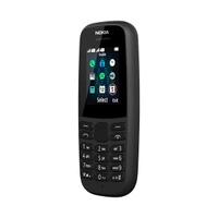 Nokia 105 Dual Sim Keypad Mobile Phone - Black - Black