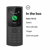 Nokia 110 4G Keypad Phone - Black - Black