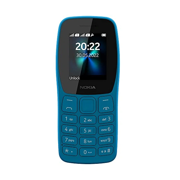 Nokia 110 Dual Sim Keypad Phone With Camera - Cyan - Cyan