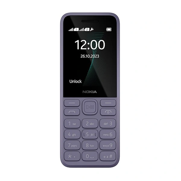 Nokia 130 Music Dual SIM Keypad Mobile Phone - Purple - Purple