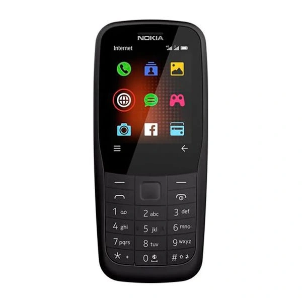 Nokia 220 4G Dual SIM Keypad Phone - Black - Black