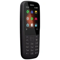 Nokia 220 4G Dual SIM Keypad Phone - Black - Black