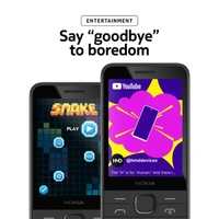 Nokia 220 All-New 4G Keypad Phone with Dual SIM - Peach - Peach