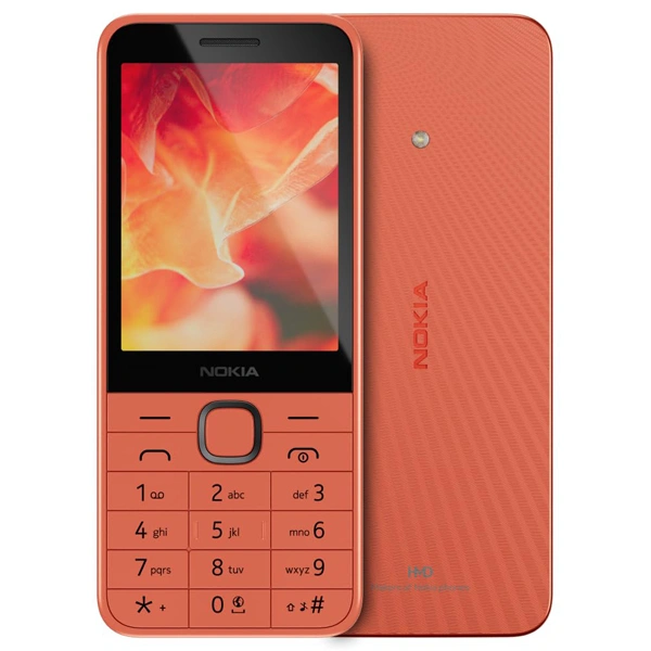 Nokia 220 All-New 4G Keypad Phone with Dual SIM - Peach - Peach