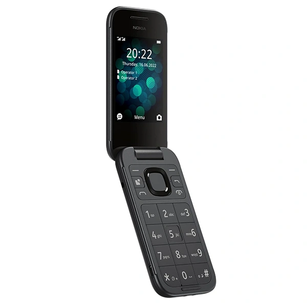 Nokia 2660 Flip 4G Volte keypad Phone - Black - Black