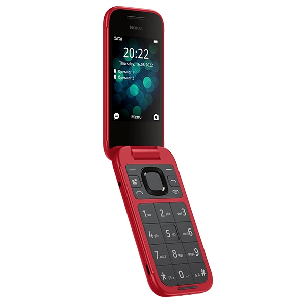 Nokia 2660 Flip 4G Volte keypad Phone - Red - Red