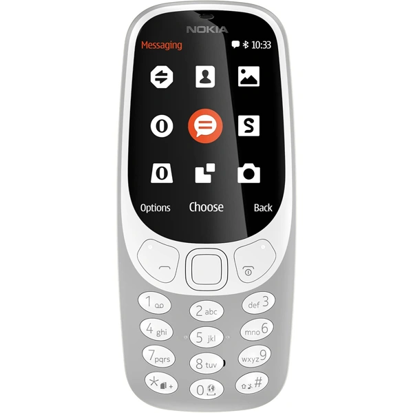 Nokia 3310 Dual SIM Feature Phone - Grey - Grey