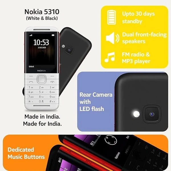 Nokia 5310 DS - White - White