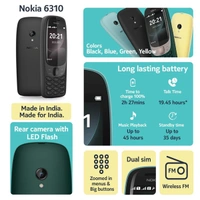 Nokia 6310 Dual SIM Feature Mobile - Blue - Blue