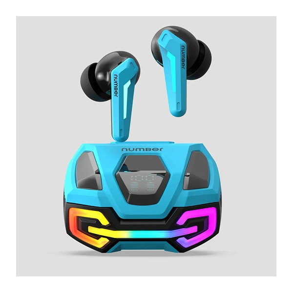 Number Super Buds GT M9 Gaming TWS Earbuds - Blue - Blue