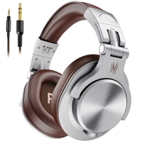 OneOdio A71 Wired Over the Ear Headphone with Mic - Silver - Silver