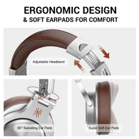 OneOdio A71 Wired Over the Ear Headphone with Mic - Gold - Gold
